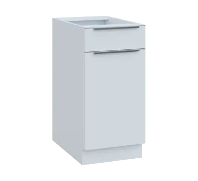 SIS - 4DZ spodní skříňka, 1-dveřová, 1-zásuvková, pravá, 870x400x600, bílá SIS - 4DZ spodní skříňka, 1-dveřová, 1-zásuvková, pravá, 870x400x600, bílá